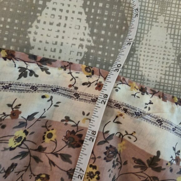 FREE PEOPLE Vintage Lover Cotton Top Medium Womens Tunic Floral Boho Peasant NEW - Picture 13 of 13